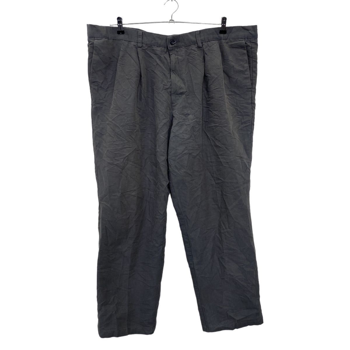 【中古】【古着】 DOCKERS ロングパンツ W44位 ドッカーズ ビッグサイズ 2タック グレー 古着卸 アメリカ仕入 2304-1704
