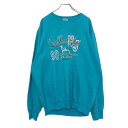PORT&COMPANY プリント スウェット トレーナー L ミント ポートアンドカンパニー 鳥 古着卸 アメリカ仕入 a504-6357