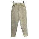 【中古】【古着】 Lee デニムパンツ W26 リー ホワイト シンプル ロゴ ホワイトデニム 古着卸 アメリカ仕入 2305-94