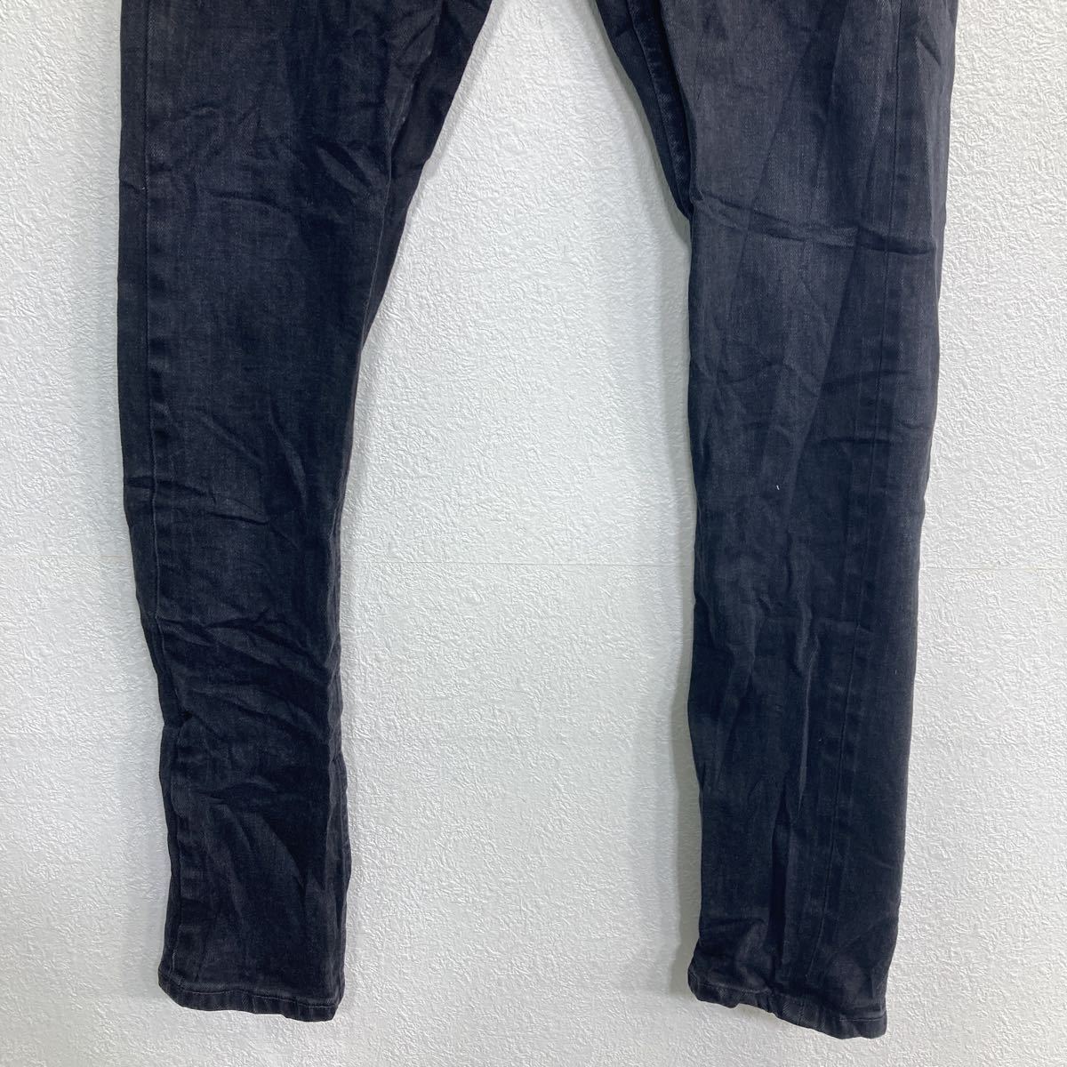 【中古】【古着】 Frank And Oak デニムパンツ W33 ボタンフライ ブラック 古着卸 アメリカ仕入 2305-239
