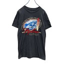 【中古】【古着】 半袖 プリント Tシャツ S グレー ハワイ サーフィン 古着卸 アメリカ仕入 a505-5306