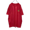 【中古】【古着】 半袖 プリント Tシャツ XXL レッド サンセット ビーチ ビッグサイズ 古着卸 アメリカ仕入 a505-5317