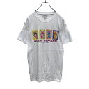 【中古】【古着】 SURF STYLE 半袖 プリント Tシャツ レディース M ホワイト バーチサンダル アラバマ レトロ 古着卸 アメリカ仕入 a505-5...