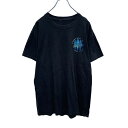 【中古】【古着】 半袖 プリント Tシャツ M〜 ブラック サーフボード ビーチ 古着卸 アメリカ仕入 a505-5403