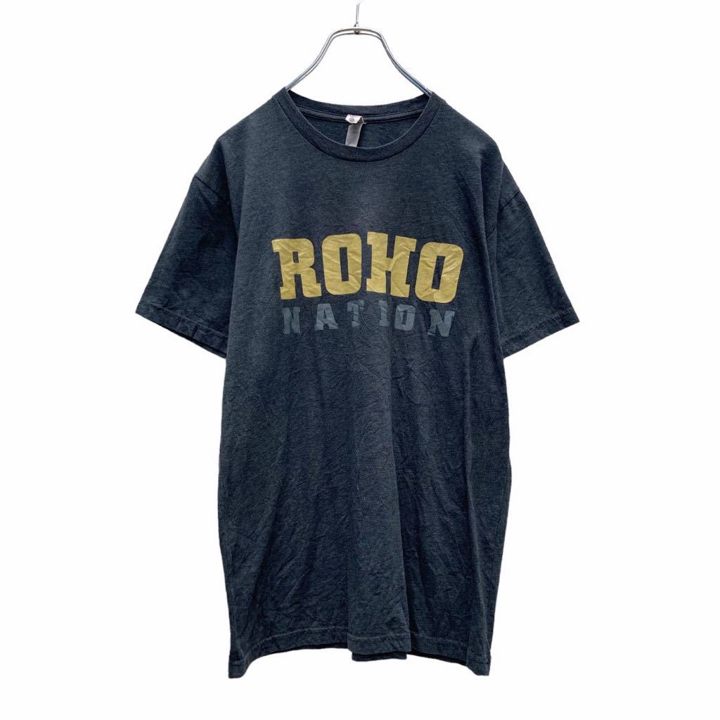 【中古】【古着】 半袖 プリント Tシャツ M グレー イエロー ROHOnation 古着卸 アメリカ仕入 a505-5418