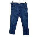 【中古】【古着】 JACK&JONES デニムパンツ W33 ブルー ボタンフライ 古着卸 アメリカ仕入 2305-485