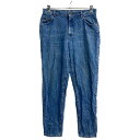 【中古】【古着】 Lee デニムパンツ W35 リー レディース ビッグサイズ ブルー 古着卸 アメリカ仕入 2305-512