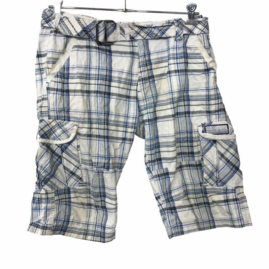 【中古】【古着】 ハーフパンツ W32 ホワイト系 古着卸 アメリカ仕入 2305-758