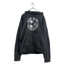 【中古】【古着】 adidas プリント ジャージ パーカー S ブラック アディダス クライマウォーム プルオーバー 古着卸 アメリカ仕入 a505-5762
