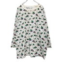 【中古】【古着】 長袖 プリント Tシャツ L ホワイト グリーン ジェニファームーア クリスマス ツリー ロンT ロングTシャツ 古着卸 アメリカ仕入 a50...