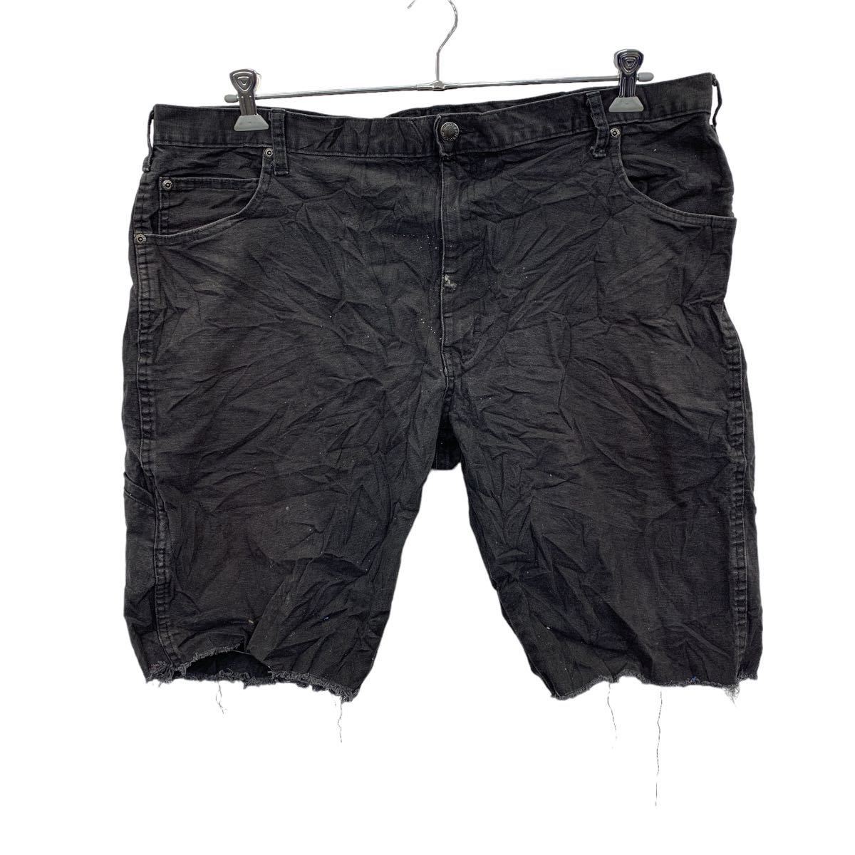 【中古】【古着】 Dickies ワークショートパンツ W42 ディッキーズ ハーフパンツ ブラック 古着卸 アメリカ仕入 2305-1065