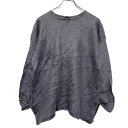 【中古】【古着】 EILEEN FISHER モヘアミックス セーター XL グレー ビッグサイズ アイリーンフィッシャー シンプル 古着卸 アメリカ仕入 a5...