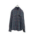 【中古】【古着】 TOMMY HILFIGER 長袖 チェックシャツ レディース XL グレー レッド ネイビー トミーヒルフィガー 古着卸 アメリカ仕入れ a405-6004