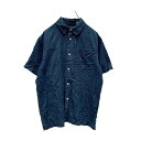 【中古】【古着】 GAP 半袖シャツ キッズ XL 150 ネイビー ギャップ 無地 シンプル 古着卸 アメリカ仕入れ a406-5728