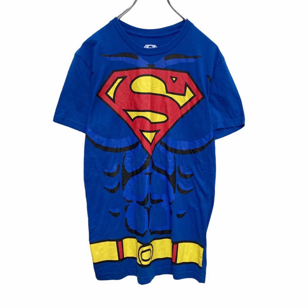 【中古】【古着】 Superman 半袖 プリント Tシャツ S ブルー スーパーマン キャラクター 古着卸 アメリカ仕入 a505-6135