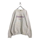 【中古】【古着】 H.L.MILLER GOLD ロゴ スウェット トレーナー XL ホワイト アメリカ製 ウォータータウン 古着卸 アメリカ仕入 a505-6...