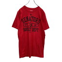 【中古】【古着】 Reebok 半袖 プリント Tシャツ M レッド ブラック リーボック NHL ホッケー オタワ セネターズ 古着卸 アメリカ仕入 a505...