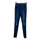 【中古】【古着】 Levi's デニムパンツ W26 リーバイス レディース スーパースキニー インディゴ 古着卸 アメリカ仕入 2305-1502