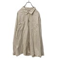 【中古】【古着】 carbon2cobalt 長袖 シャツ XL アイボリー ビッグサイズ 2ポケット 無地 シンプル 古着卸 アメリカ仕入れ a408-615...