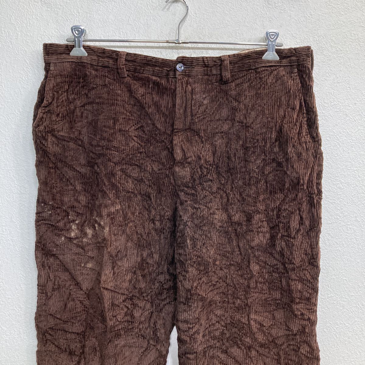 【中古】【古着】 PERRY ELLIS コーデュロイパンツ W38 ビッグサイズ ブラウン 古着卸 アメリカ仕入 2305-1622 2