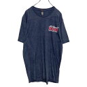 【中古】【古着】 NEXT LEVEL 半袖 プリント Tシャツ L グレー レッド ホワイト FOOD 古着卸 アメリカ仕入 a505-6436