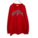 【中古】【古着】 S&B プリント 長袖Tシャツ Lサイズ ロンT シンシナティ 赤 レッド 古着卸 アメリカ仕入 a505-6565