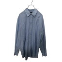 【中古】【古着】 NAUTICA 無地シャツ 長袖シャツ XL サイズ ブルー ノーティカ 古着卸 アメリカ仕入れ a412-5307