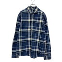 【中古】【古着】 clothing & co 長袖 チェック シャツ 2XL ブルー ホワイト クロージングアンドコー ビッグサイズ 古着卸 アメリカ仕入 a5...