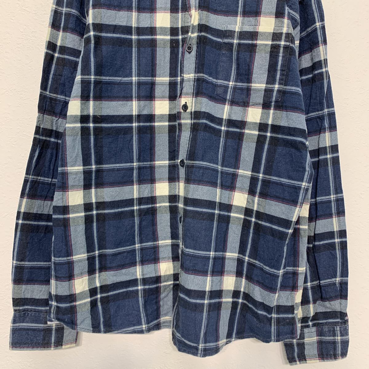 ����šۡڸ���� clothing & co Ĺµ �����å� ����� 2XL �֥롼 �ۥ磻�� ���������󥰥���ɥ��� �ӥå������� ���岷 ����ꥫ���� a505-6752