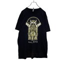 【中古】【古着】 NEXT LEVEL 半袖 プリント Tシャツ L ブラック SuenaToron 古着卸 アメリカ仕入 a505-6939