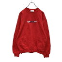 【中古】【古着】 M&C スウェット トレーナー M レッド 刺繍 メキシコ製 古着卸 アメリカ仕入れ a501-5154