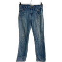 【中古】【古着】 Levi's 505 デニムパンツ W28 リーバイス レディース ストレートレグ ライトブルー 古着卸 アメリカ仕入 2305-1969