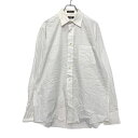 【中古】【古着】 CHAPS 長袖 無地 シャツ M ホワイト チャップス シンプル 古着卸 アメリカ仕入 a505-7290