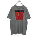 【中古】【古着】 NIKE 半袖 プリント Tシャツ ユース XL グレー ブラック レッド ナイキ SWAGGER EVERY DAY スポーツ 古着卸 アメリカ仕入 a506-5202