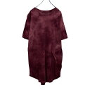 【中古】【古着】 PACSUN 半袖 タイダイ Tシャツ M バーガンディー ロング丈 メキシコ製 古着卸 アメリカ仕入 a506-5257