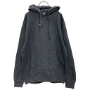 【中古】【古着】 JERZEES プリント スウェットトレーナー L グレー ジャージーズ バックプリント フーディ ポケット 古着卸 アメリカ仕入 a506-...