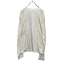 【中古】【古着】 ZELOS 長袖 サーマル Tシャツ XXL アイボリー ビッグサイズ ワッフル 無地 ロンT 古着卸 アメリカ仕入 a506-5372