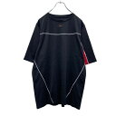 【中古】【古着】 Reebok 半袖 ロゴ Tシャツ L ブラック レッド ホワイト リーボック スポーツ ドライ 古着卸 アメリカ仕入 a506-5700