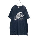 【中古】【古着】 GILDAN 半袖 プリント Tシャツ L グレー ホワイト 星条旗 アメリカ ギルダン 古着卸 アメリカ仕入 a506-5832