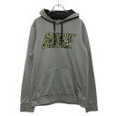 【中古】【古着】 NIKE ロゴ スウェットトレーナー S カーキ ナイキ フーディ ポケット 古着卸 アメリカ仕入 a506-5920