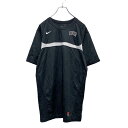 【中古】【古着】 NIKE 半袖 ロゴ Tシャツ M ブラック ホワイト 部分メッシュ ドライフィット ナイキ スポーツ 古着卸 アメリカ仕入 a506-603...