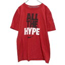 【中古】【古着】 NIKE 半袖 プリント Tシャツ M レッド ブラック ホワイト ナイキ 夏 古着卸 アメリカ仕入 a506-6081