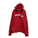 【中古】【古着】 NIKE スウェット パーカー S レッド ナイキ ソフトボール MUSTANGS フーディー スポーツ 古着卸 アメリカ仕入 a506-61...