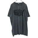 【中古】【古着】 GILDAN 半袖 プリントTシャツ XL ダークグレー ブラック ギルダン 夏 古着卸 アメリカ仕入 a506-6142