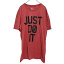 【中古】【古着】 NIKE 半袖 プリントTシャツ L レッド ブラック ナイキ DRY-FIT 古着卸 アメリカ仕入 a506-6144