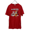 【中古】【古着】 PORT&COMPANY 半袖 プリントTシャツ Sサイズ 赤 レッド 古着卸 アメリカ仕入 a506-6147