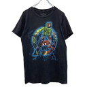 【中古】【古着】 marvel 半袖 キャラクター Tシャツ SM ブラック マーベル 古着卸 アメリカ仕入 a506-6549
