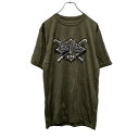 【中古】【古着】 AUGSTA 半袖 プリント Tシャツ M グリーン スポーツ 野球 海賊 古着卸 アメリカ仕入 a506-6758