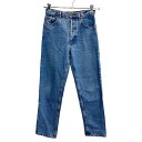 【中古】【古着】 LATITUDE ZERO JEAN'S デニムパンツ W28 レディース ボタンフライ ブルー 古着卸 アメリカ仕入 2306-1097