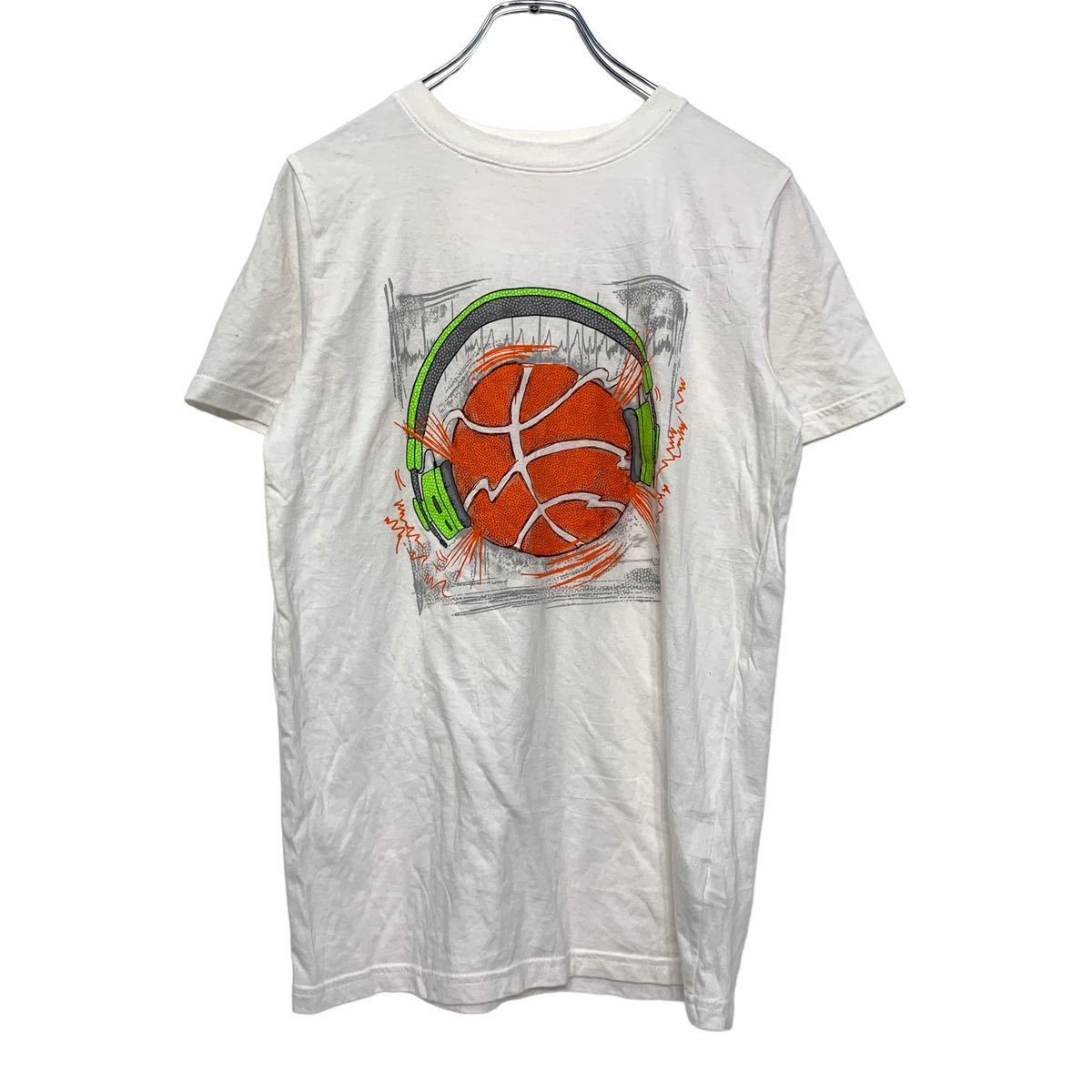 【中古】【古着】 半袖 プリント Tシャツ XL キッズ ホワイト バスケ スポーツ 古着卸 アメリカ仕入 a506-6856